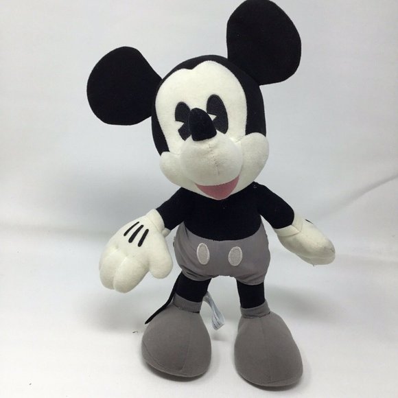 Mickey Mouse Fantasy Amuse SEGA 1999 Japan Disney Posable Plush Gray 12" - Picture 1 of 12